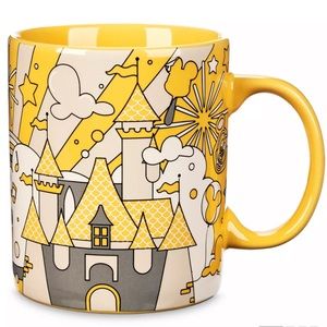 Mickey Mouse Disney Parks Mug 2023 - Castle - Yellow Sunshine